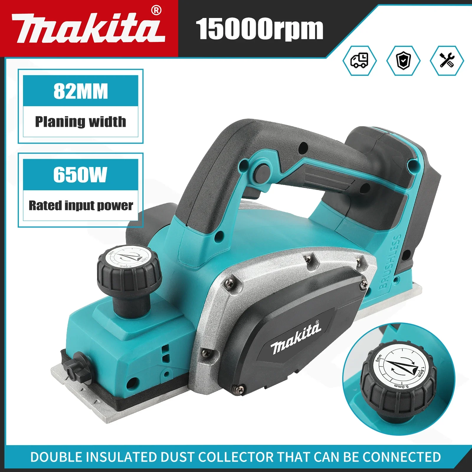 DKP180: plaina elétrica sem es - Planer Handheld Electric avaliação e preço