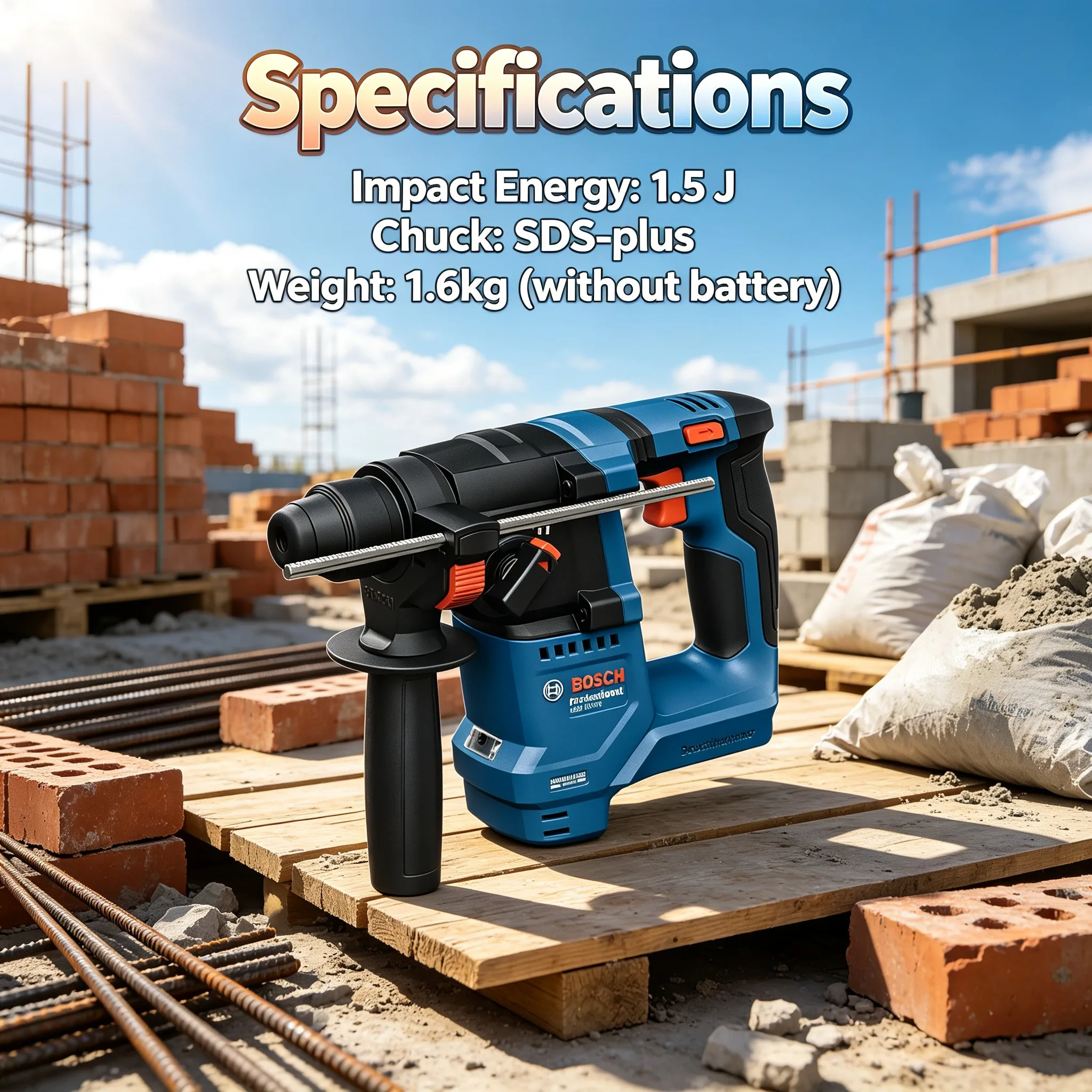 Martelo rotativo sem fio BOSCH - Power Tools Professional avaliação e preço