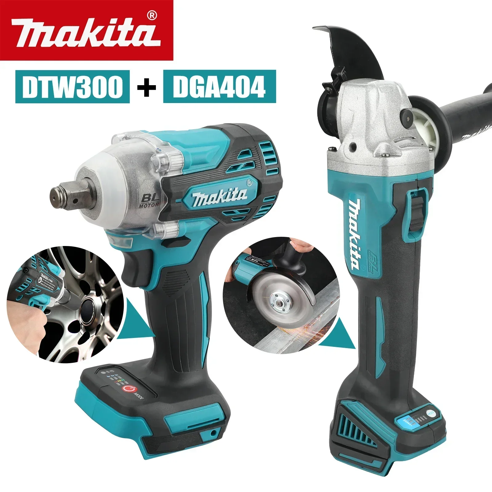 Makita DTW300 DGA404: conjunto - Makita Drill Dtw300 avaliação e preço