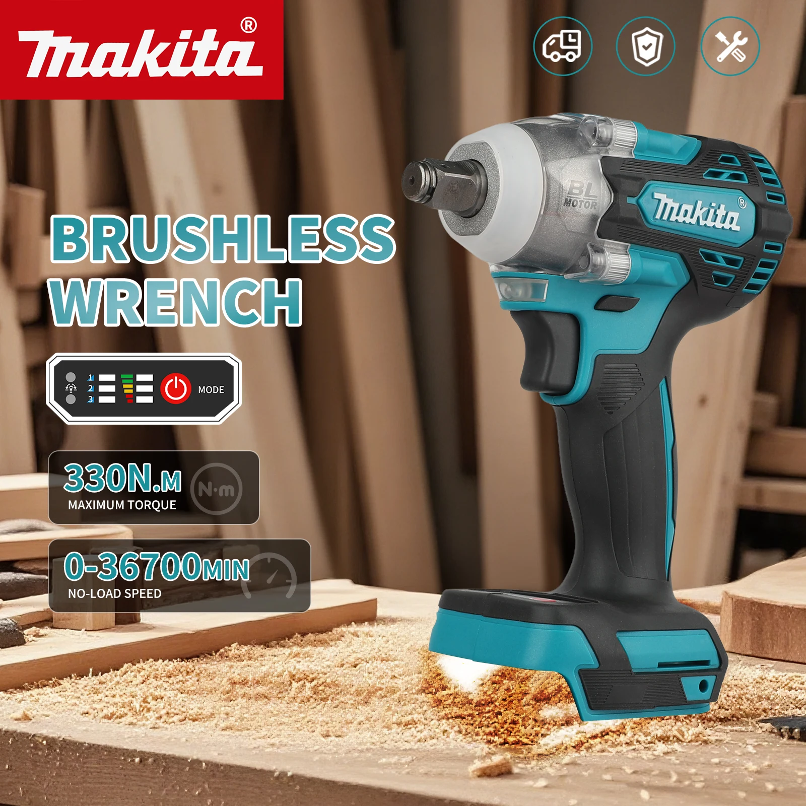 Para a chave de impacto sem es - Makita Drill Dtw300 avaliação e preço